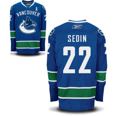 Daniel Sedin Vancouver Canucks #22 Home A Patch Big And Tall Jersey - Blue