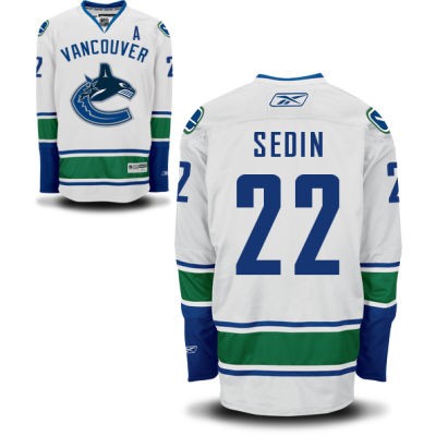 Daniel Sedin Vancouver Canucks #22 Road A Patch Big And Tall Jersey - White