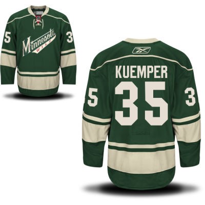 Darcy Kuemper Minnesota Wild #35 Alternate Big And Tall Jersey - Green