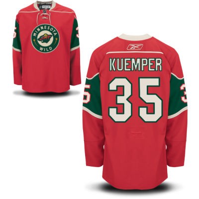 Darcy Kuemper Minnesota Wild #35 Home Big And Tall Jersey - Red