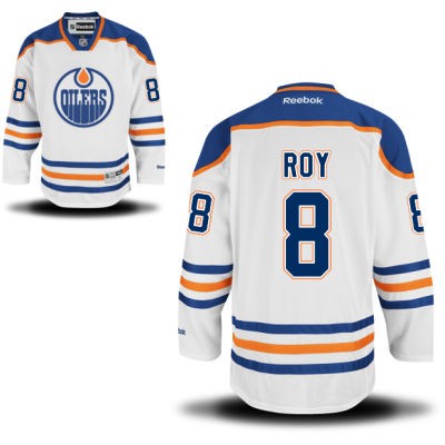 Derek Roy Edmonton Oilers #8 Road Big And Tall Jersey - White