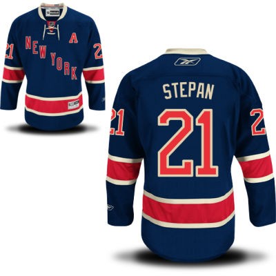 Derek Stepan New York Rangers #21 Third A Patch Big And Tall Jersey - Blue