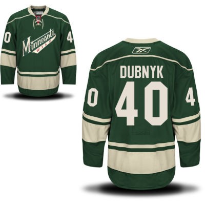 Devan Dubnyk Minnesota Wild #40 Alternate Big And Tall Jersey - Green