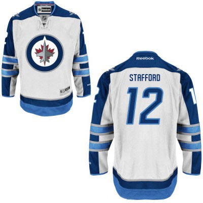 Drew Stafford Winnipeg Jets #12 Road Big And Tall Jersey - White