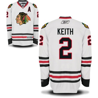 Duncan Keith Chicago Blackhawks #2 Road A Patch Big And Tall Jersey - White