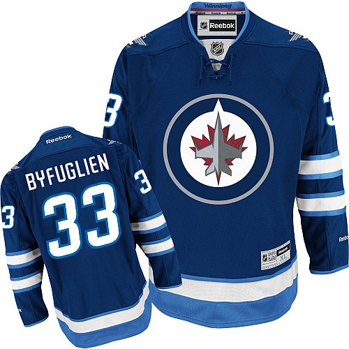 Dustin Byfuglien Winnipeg Jets #33 Home Big And Tall Jersey - Blue