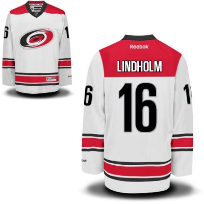 Elias Lindholm Carolina Hurricanes #16 Road Big And Tall Jersey - White