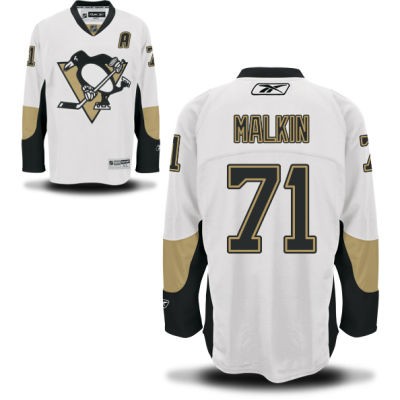 Evgeni Malkin Pittsburgh Penguins #71 Road A Patch Big And Tall Jersey - White