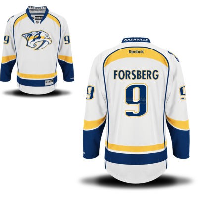 Filip Forsberg Nashville Predators #9 Road Big And Tall Jersey - White