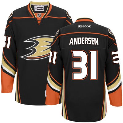 Frederik Andersen Anaheim Ducks #31 Home Big And Tall Jersey - Black