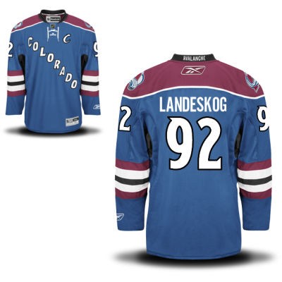 Gabriel Landeskog Colorado Avalanche #92 Alternate C Patch Big And Tall Jersey - Blue