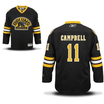 Gregory Campbell Boston Bruins #11 Third Big And Tall Jersey - Black