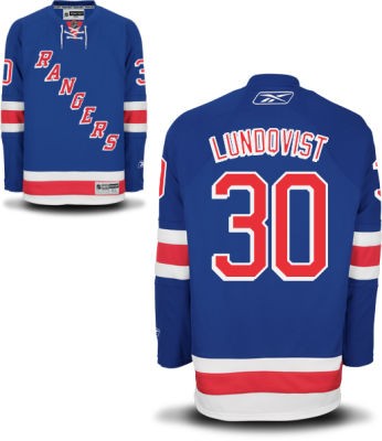 Henrik Lundqvist New York Rangers #30 Home Big And Tall Jersey - Blue