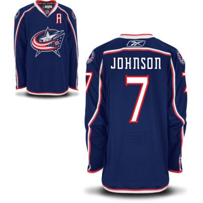 Jack Johnson Columbus Blue Jackets #7 Home A Patch Big And Tall Jersey - Blue