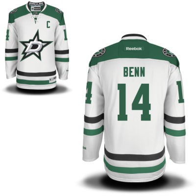 Jamie Benn Dallas Stars #14 Road C Patch Big And Tall Jersey - White