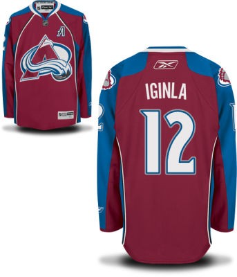 Jarome Iginla Colorado Avalanche #12 Home A Patch Big And Tall Jersey - Red