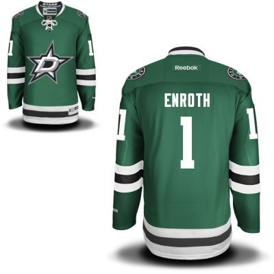 Jhonas Enroth Dallas Stars #1 Home Big And Tall Jersey - Green