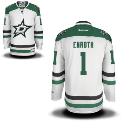 Jhonas Enroth Dallas Stars #1 Road Big And Tall Jersey - White