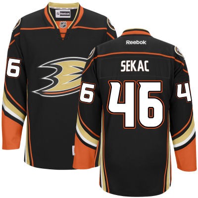 Jiri Sekac Anaheim Ducks #46 Home Big And Tall Jersey - Black