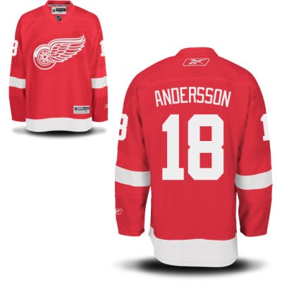 Joakim Andersson Detroit Red Wings #18 Home Big And Tall Jersey - Red