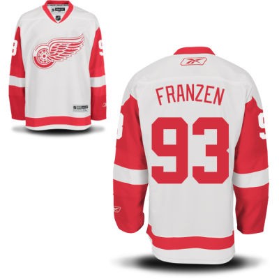 Johan Franzen Detroit Red Wings #93 Road Big And Tall Jersey - White