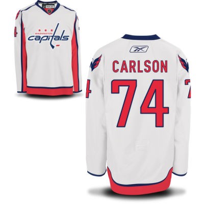 John Carlson Washington Capitals #74 Road Big And Tall Jersey - White