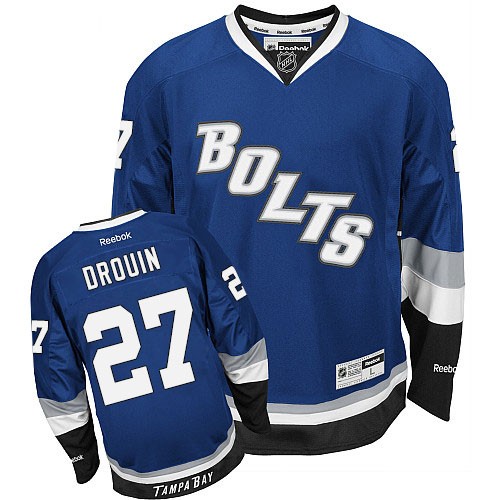 Jonathan Drouin Tampa Bay Lightning #27 Alternate Bolts Big And Tall Jersey - Blue