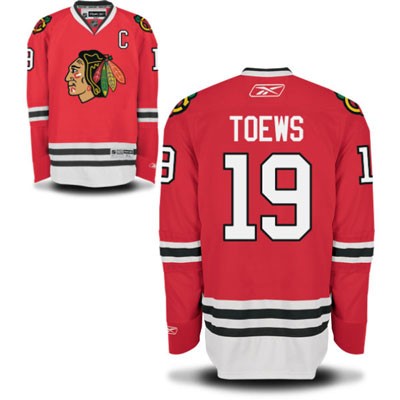 Jonathan Toews Chicago Blackhawks #19 Home C Patch Big And Tall Jersey - Red