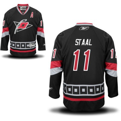 Jordan Staal Carolina Hurricanes #11 Alternate A Patch Big And Tall Jersey - Black