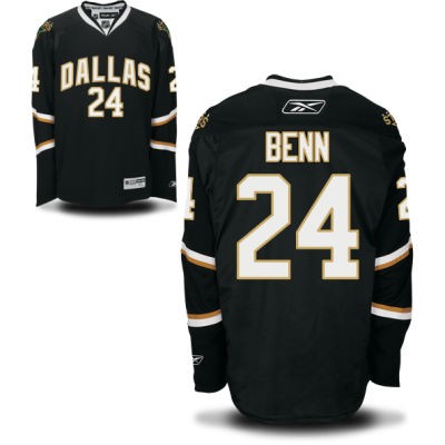 Jordie Benn Dallas Stars #24 Home Big And Tall Jersey - Black