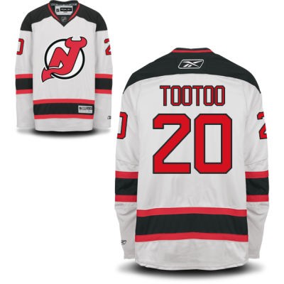 Jordin Tootoo New Jersey Devils #20 Road Big And Tall Jersey - White