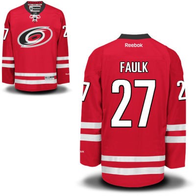 Justin Faulk Carolina Hurricanes #27 Home Big And Tall Jersey - Red