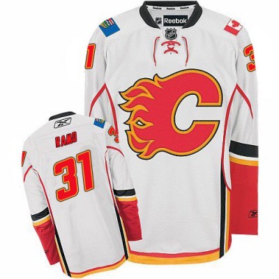 Karri Ramo Calgary Flames #31 Road Big And Tall Jersey - White