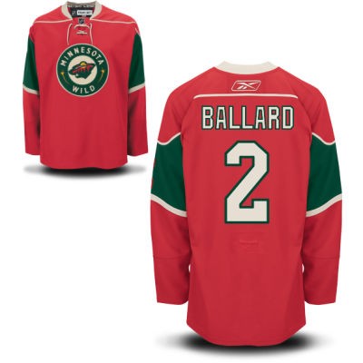 Keith Ballard Minnesota Wild #2 Home Big And Tall Jersey - Red