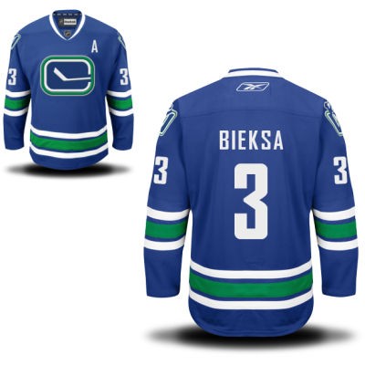 Kevin Bieksa Vancouver Canucks #3 Alternate A Patch Big And Tall Jersey - Blue