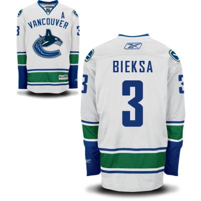 Kevin Bieksa Vancouver Canucks #3 Road A Patch Big And Tall Jersey - White