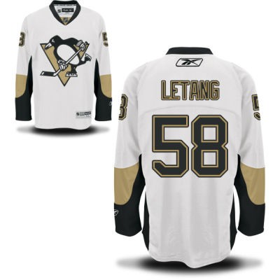 Kris Letang Pittsburgh Penguins #58 Road Big And Tall Jersey - White