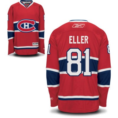 Lars Eller Montreal Canadiens #81 Home Big And Tall Jersey - Red