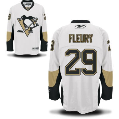 Marc Andre Fleury Pittsburgh Penguins #29 Road Big And Tall Jersey - White