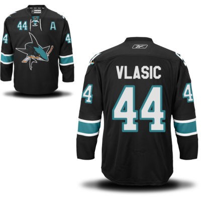 Marc Edouard Vlasic San Jose Sharks #44 Alternate A Patch Big And Tall Jersey - Black