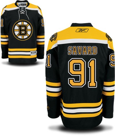 Marc Savard Boston Bruins #91 Home Big And Tall Jersey - Black