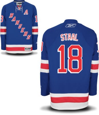 Marc Staal New York Rangers #18 Home A Patch Big And Tall Jersey - Blue