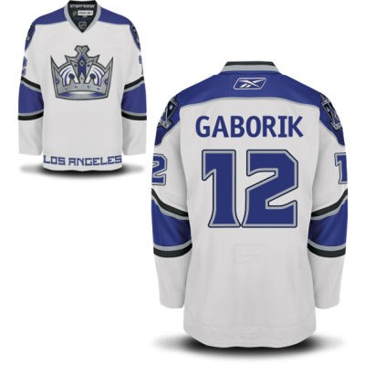 Marian Gaborik Los Angeles Kings #12 Road Crown Big And Tall Jersey - White