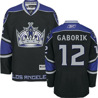 Marian Gaborik Los Angeles Kings #12 Third Big And Tall Jersey - Black