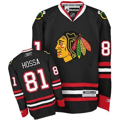 Marian Hossa Chicago Blackhawks #81 Alternate Big And Tall Jersey - Black