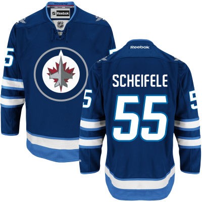 Mark Scheifele Winnipeg Jets #55 Home Big And Tall Jersey - Blue