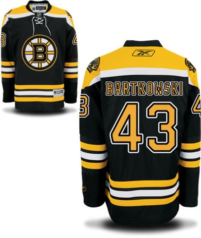 Matt Bartkowski Boston Bruins #43 Home Big And Tall Jersey - Black