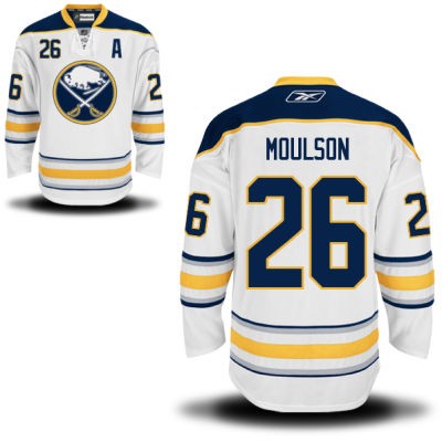 Matt Moulson Buffalo Sabres #26 Road A Patch Big And Tall Jersey - White