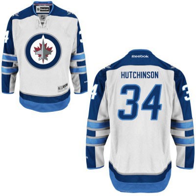 Michael Hutchinson Winnipeg Jets #34 Road Big And Tall Jersey - White