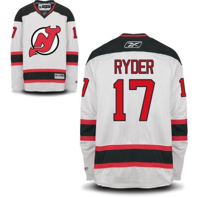 Michael Ryder New Jersey Devils #17 Road Big And Tall Jersey - White